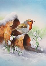 Katy Sue 3D Die-Cut Decoupage Pack Christmas Robins 12 A4 Sheets view 7