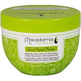 Macadamia Natural Oil Bond Repair Masque, 8 Fluid Ounces - Helps Revive and Strengthen Overly Processed, Damaged Hair with Fermented Aminoacids, Argan Oil, Sunflower Oil