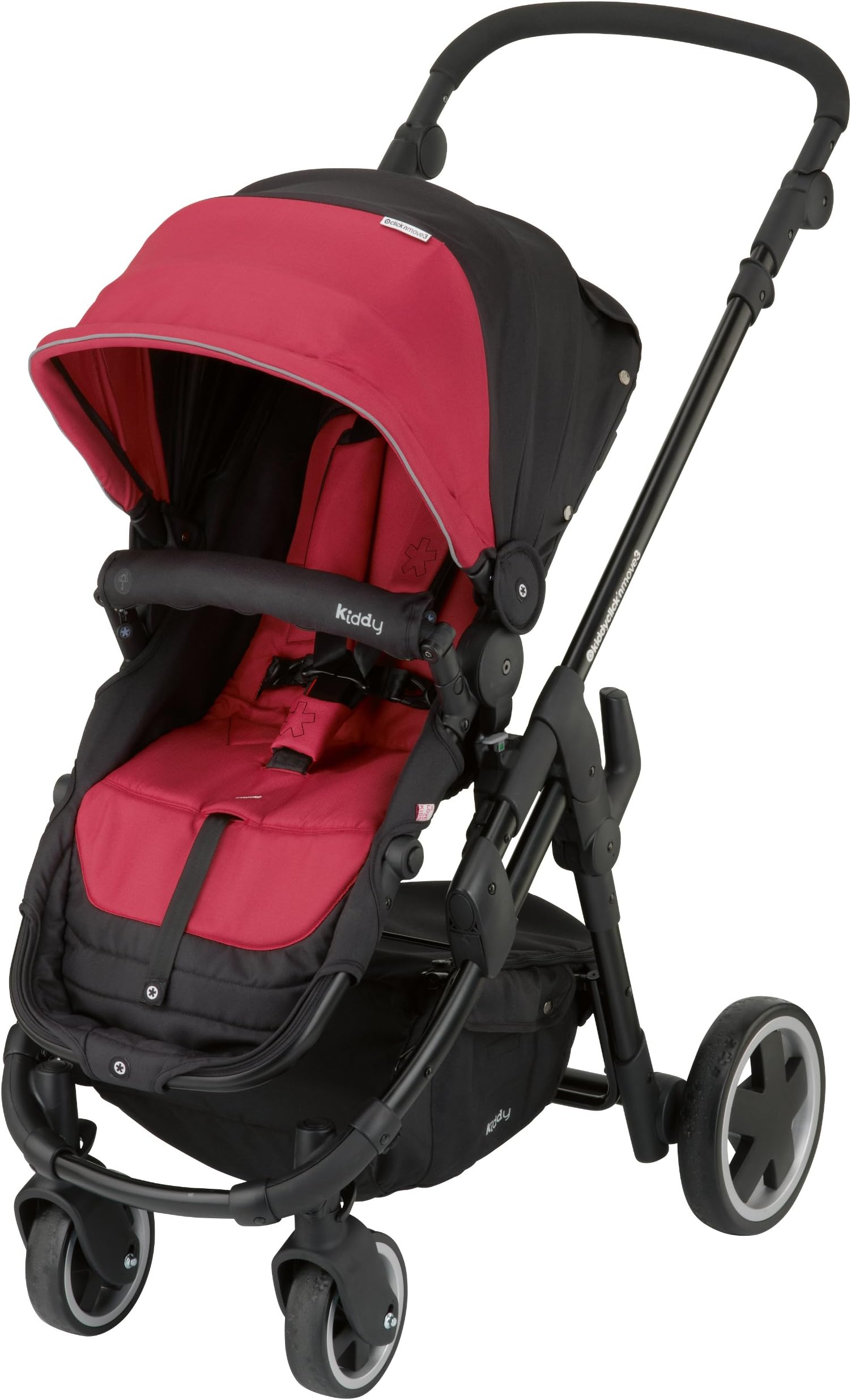 Kiddy Click 'n Move 3 Stroller - Cranberry