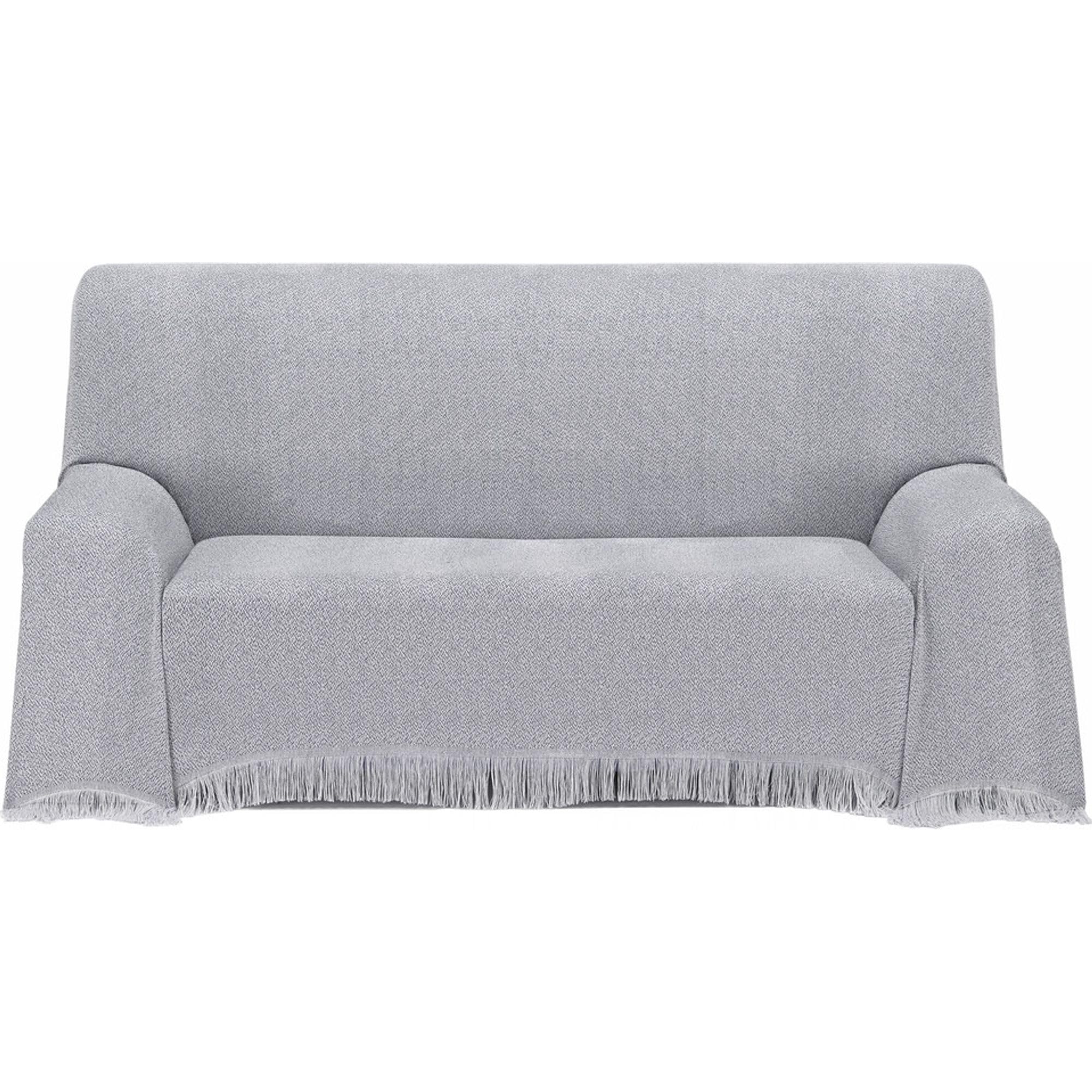 ECOMMERC3 | Multipurpose Bedspread Size 230 x 260 cm for Sofa or Bed – Multi-purpose Foulard Extra Soft Touch Grey