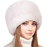 Futrzane Modern Cossack Hat - Ladies Faux Fur Hats - Soft Winter Hat for Women