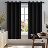 Deconovo Blackout Curtains 2 Panels 46x63 Inch Thermal Energy Saving Bedroom