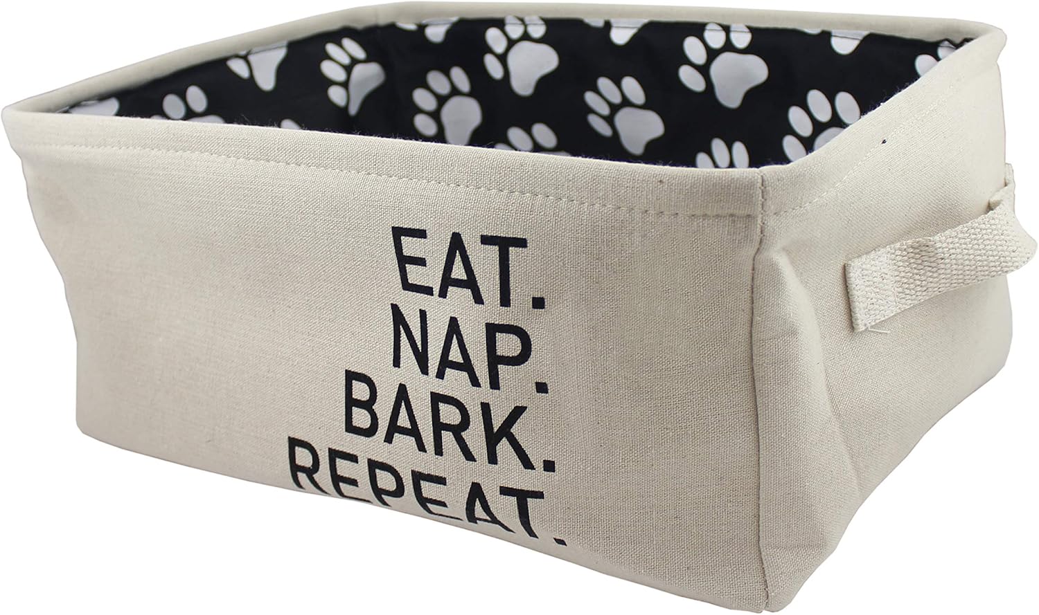 Winifred & Lily Pet Toy and Accessory Storage Bin, Organizer Storage Basket for Pet Toys, Blankets, Leashes and Food