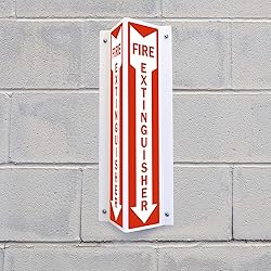 SmartSign "Fire Extinguisher" Two-Sided V-Shaped