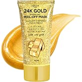 24K Gold Korean Skin Care Peel-Off Face Mask, Dermatologist Tested, 5 Oz | Helps Improve Skin Texture, Refine Pores And Support Firmer Look - Anti Aging, Clean Beauty, Vegan, For All Skin Types