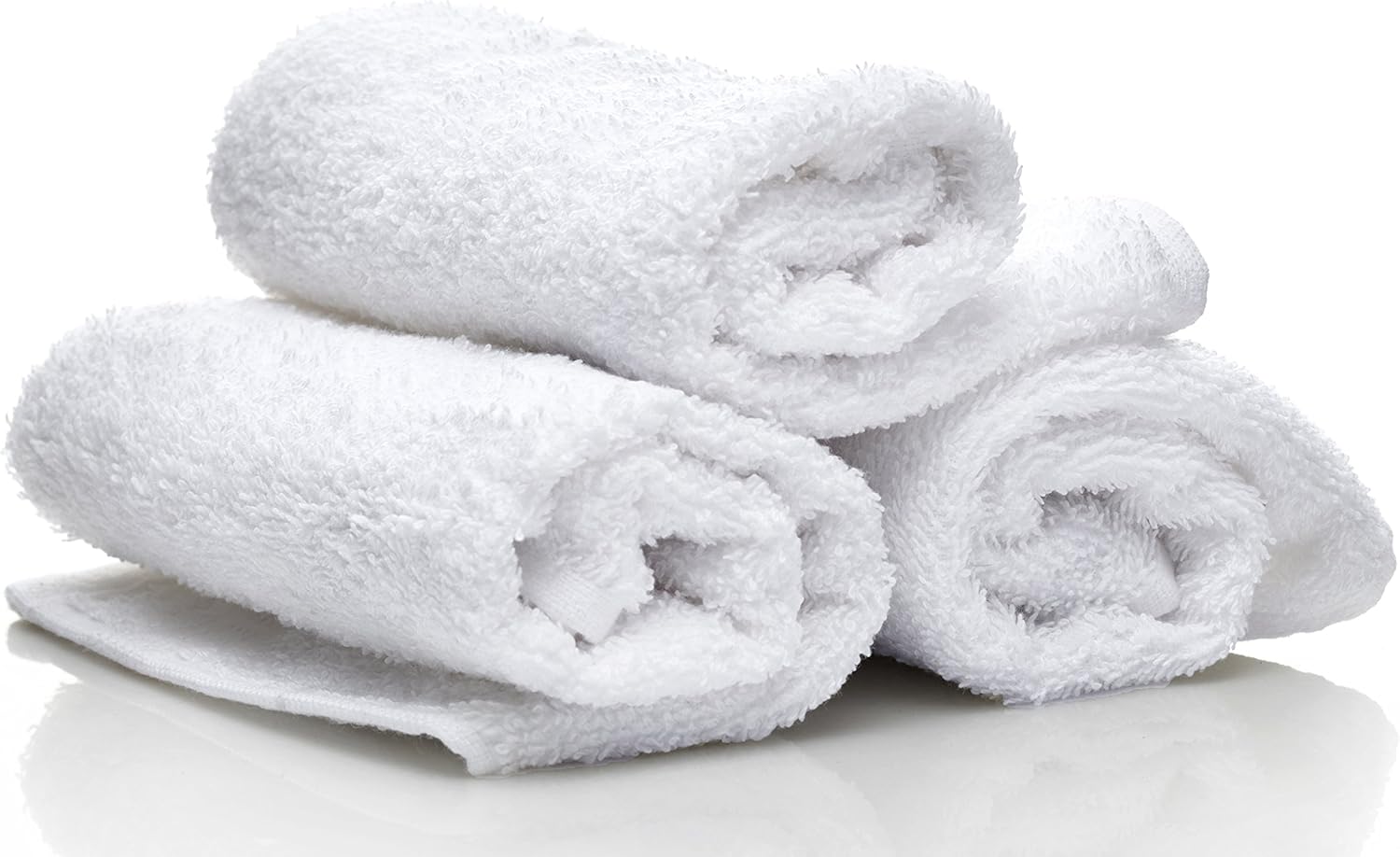 Utopia Towels Cotton White Washcloths Set - Pack of 24 - 100% Ring Spun Cotton, Premium Quality Flannel Face Cloths, Highly Absorbent and Soft Feel Fingertip Towels: Home & Kitchen