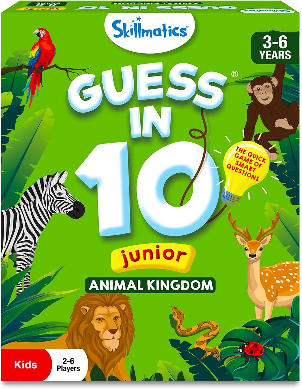 Skillmatics Guess in 10 Animal Kingdom Junior Card Game