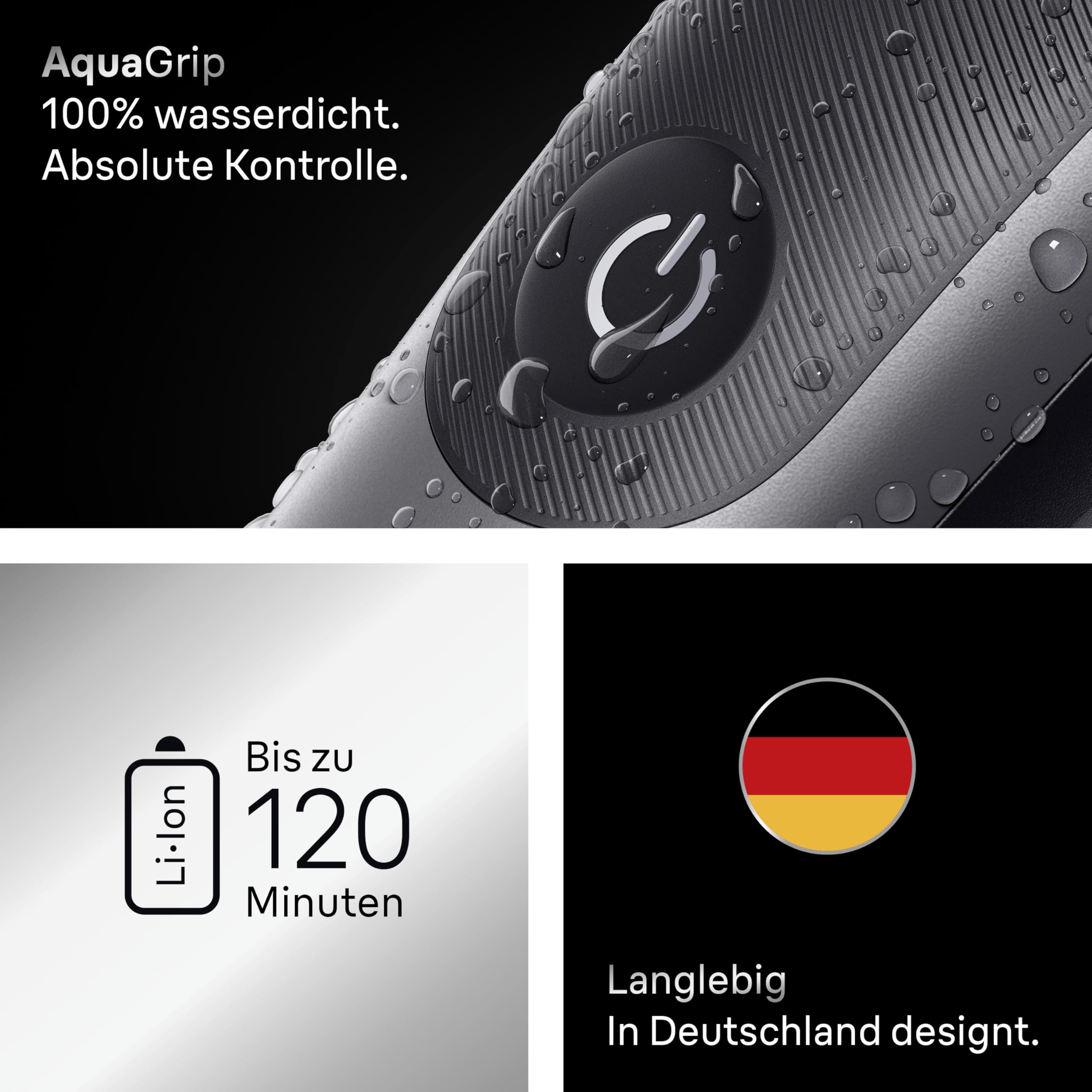Braun All-in-One Series 7, 18-in-1 Multigroom, Barttrimmer, Nasenhaartrimmer, Haarschneidemaschine für Gesicht, Kopf und Körper, 120 Min Akku, 14 Längen (0.1–21 mm), Wasserdicht, AIO7585, Grau 6