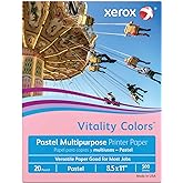 Xerox&reg; Vitality Colors&trade; Multipurpose Printer Paper, Letter Paper Size, 20 Lb, 30% Recycled, Pink, Ream Of 500 Sheets