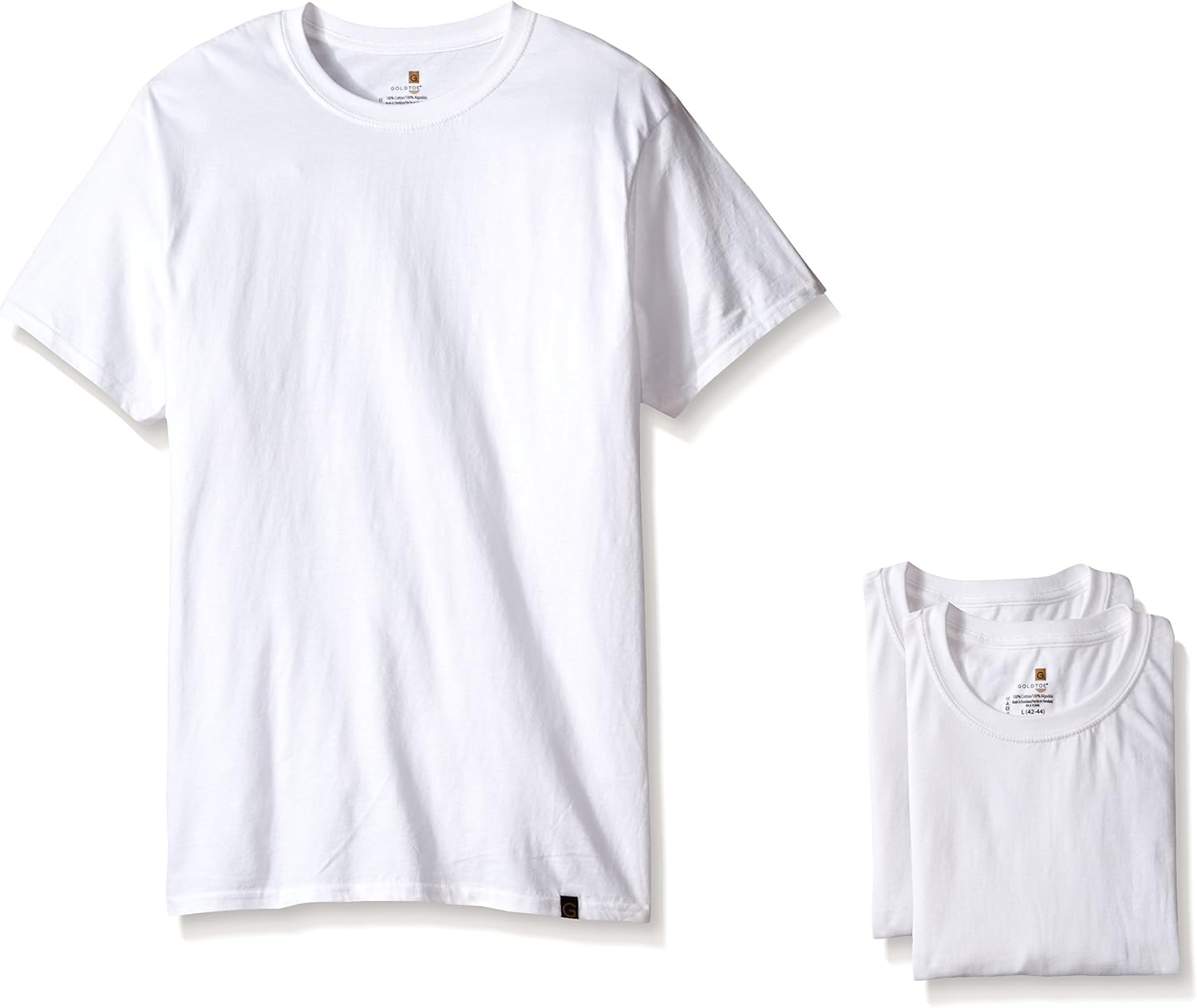 black t shirt with orange writing