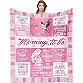 PZLSIEU Mom to Be Gifts, Mommy to Be Gifts for 1st Time Mom's, New Mom Blanket 60"x50", First Time Moms Gift, Pregnancy Gift for Expecting Moms for Mothers Day Christmas