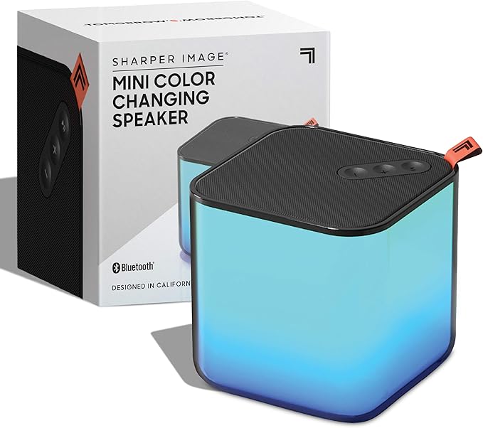 sharper image multicolored wireless party speaker