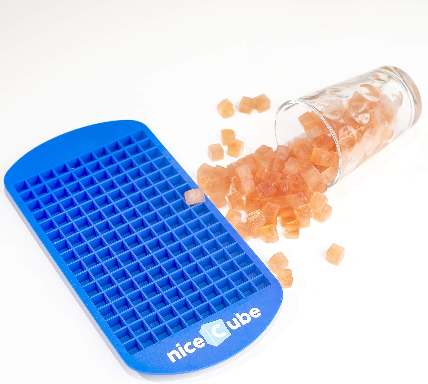 niceCube Mini Ice Cube Trays - Great for Small Crushed Ice - Silicone Ice Tray Molds, 2 Pack: Kitchen & Dining