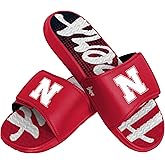 FOCO Nebraska Cornhuskers NCAA Mens Gradient Wordmark Gel Slide - M