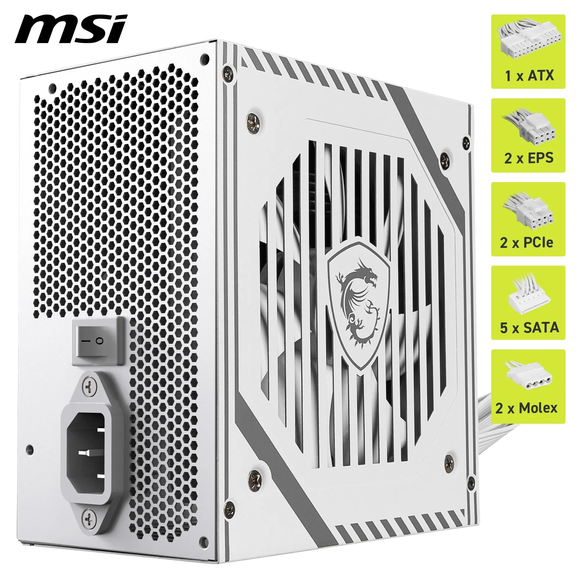 Msi Mag A650Bnl Power Supply Unit, 650W, 80 Plus Bronze, Atx Psu - View 6
