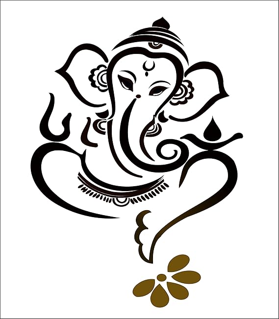 Buy DECOR KAFE Ganesh Ji Wall Decal Sticker for Home Decoration