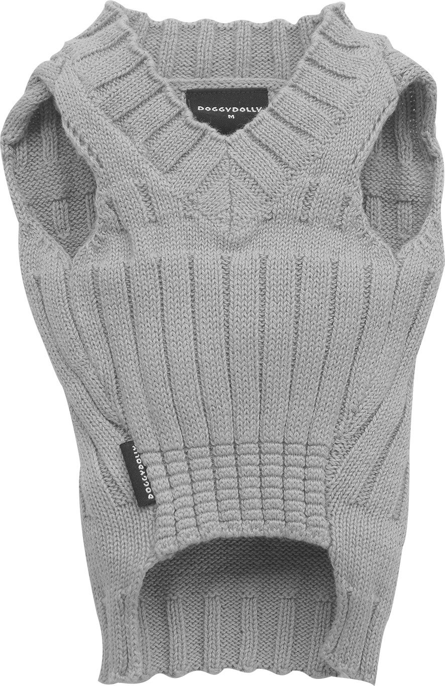 Doggydolly W073 Knitted sweater for dogs, gray, winter, size: L