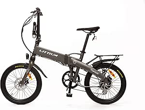 Littium Bicicleta eléctrica Ibiza Titanium 10.4A, Adultos Unisex ...