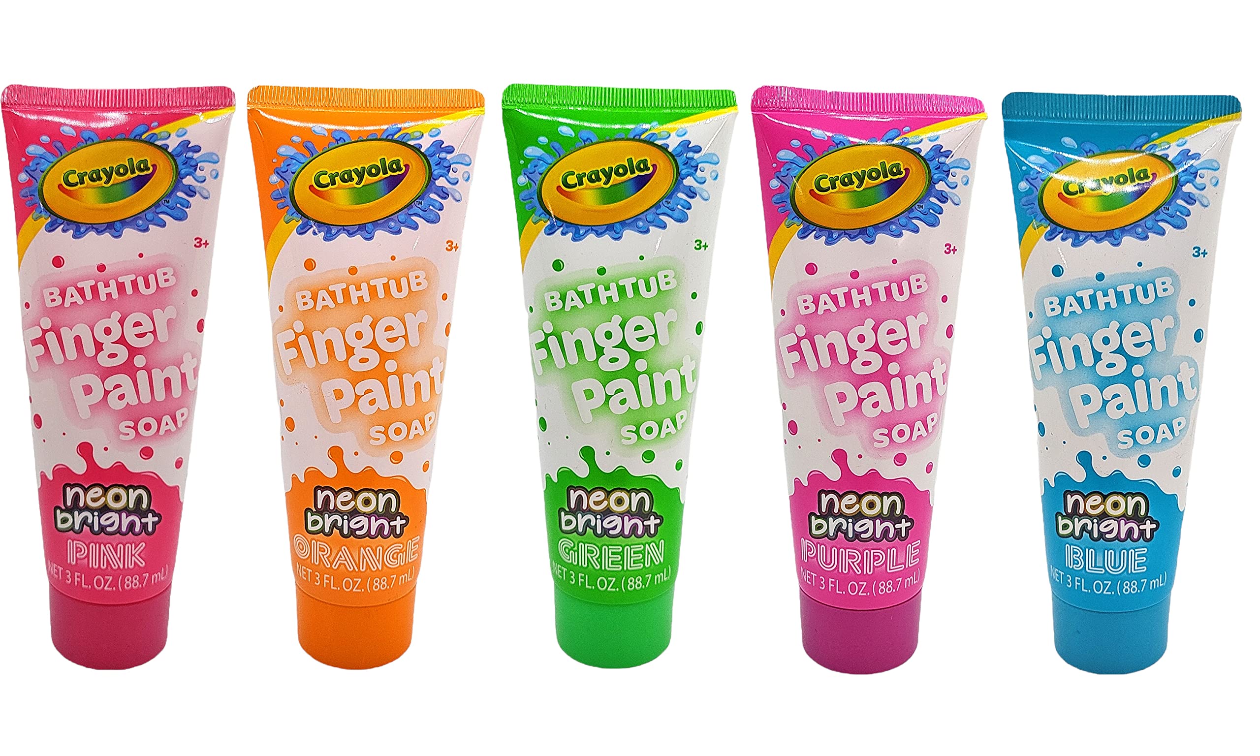 Crayola Neon Bright Bathtub Finger Paint Soap (Set Of 5) in Kuwait
