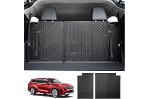 Utiiy Cargo Mat Fit for 2020-2025 Toyota Highlander&Grand Highlander 3rd Row Backrest Mat TPE Trunk Liner All Weather Seats Back Protector for Highlander/Grand Highlander Accessories(Backrest Liner)