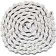 RainFlowwer Bike Chain 6/7/8 Speed, 1/2" x 3/32" 116 Links for Road Bike Mountain Bike, Silver (6/7/8 Speed, Silver)