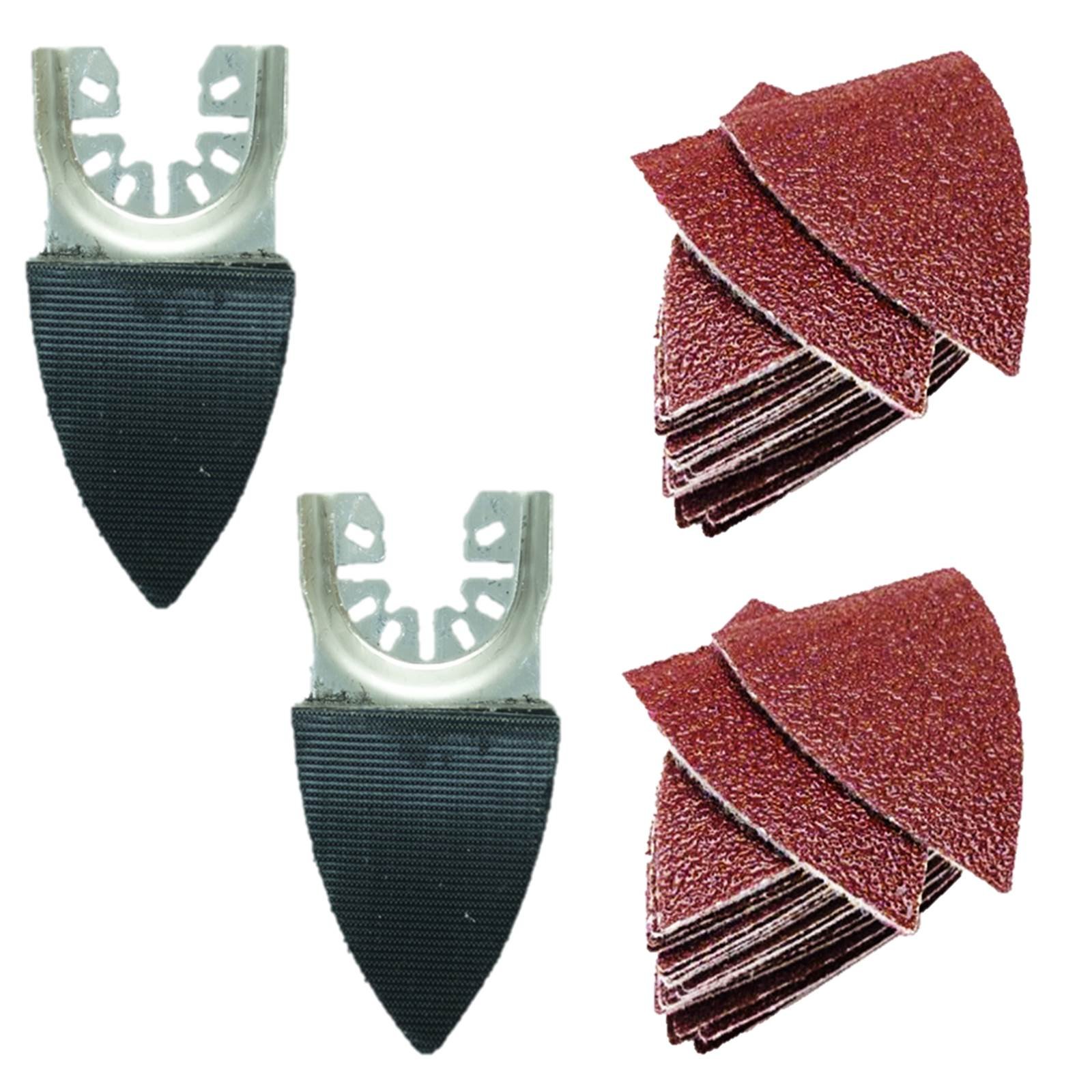 42 x TopsTools FAKA42SKB Fast Fit Sanding Kit Compatible with Dewalt Stanley Black and Decker Bosch Fein (Non-StarLock) Makita Milwaukee Hitachi Parkside Ryobi Worx Workzone Multitool Accessories