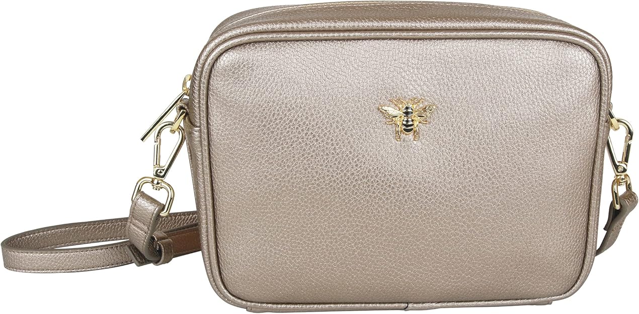 Alice Wheeler Crossbody Bag Bee (Camera Style, Bronze) Amazon.co.uk