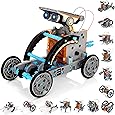 KIDWILL Solar Robot Kit for Kids, 14-in-1 Educational STEM Science Toy, Solar Power Building Kit DIY Assembly Battery Operated Robotic Set for Kids, Teens and Science Lovers(Battery Include)