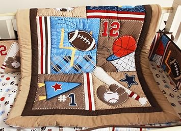 sports themed crib bedding sets