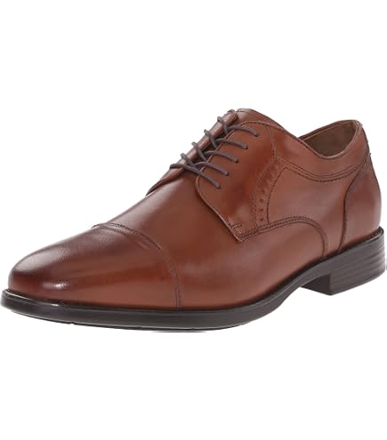 Johnston & Murphy Mayfield Dark Brown Leather Cap Toe Oxford Shoes Johnston & Murphy Collection Men main image 3