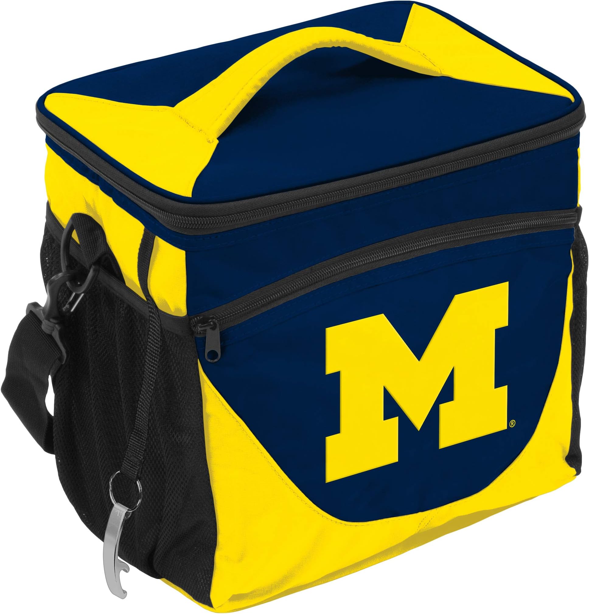 Logo Brands NCAA Unisex Adult 24-Can Cooler with Bottle Opener and Front Dry Storage Pocket, One Size, Multicolor