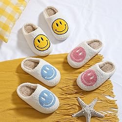 KEYUSHOP Happy Face Slippers for Kids Smile Face