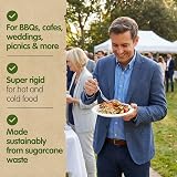 Signature Packaging 9 inch Round Paper Plates Bagasse 125Pack Eco Friendly view 3