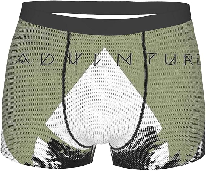 Adventure Forest Camping in Mountains Boxer Briefs Soft Breathable