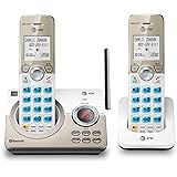 AT&T DL72219 DECT 6.0 2-Handset Cordless Phone for Home with Connect to Cell, Call Blocking, 1.8" Backlit Screen, Big Buttons