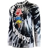 Screenshotbrand Mens Urban Hip Hop Premium Tie Dye Fleece - Pullover Active Urbanwear Street Fashion Crew Neck Sweatshirt