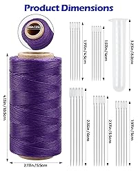 Leather Upholstery Sewing Waxed Thread: PLANTIONAL