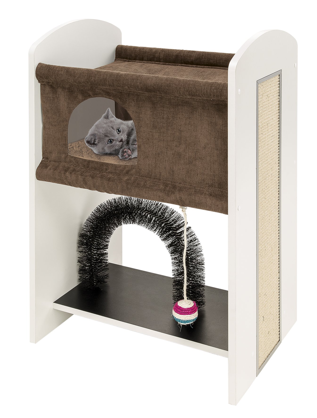 Ferplast Leo Cat Scratching Post, 50 x 37 x 84 cm, Brown
