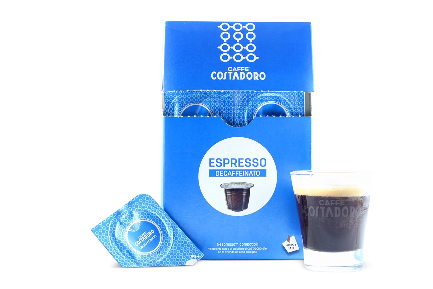 Eldorado Caffe Costadoro Decaf Espresso Nespresso Pods for OrginalLine