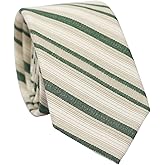 BELLUNO 2.5 inch Skinny Ties for Men, Solid Cotton Linen Neckties