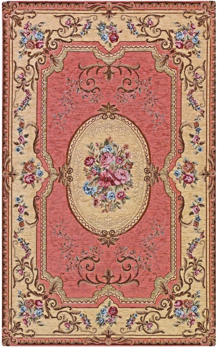 WEBTAPPETI.IT Aubusson Cheap Rug Pink Cm. 65X110 (Pair)
