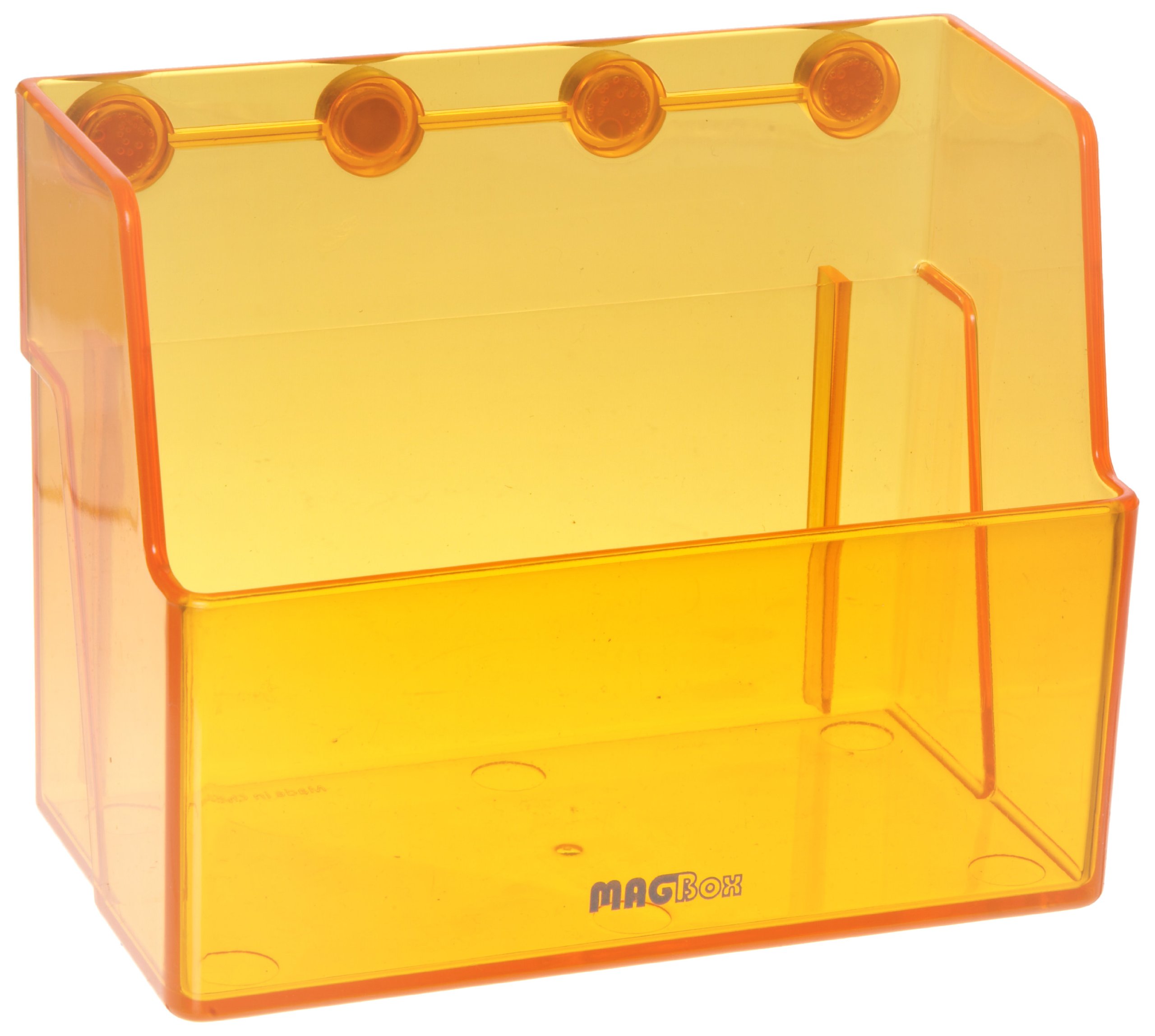 Heathrow Scientific HD23504 MagLab Box, ABS Plastic, 130 mm Length x 78 mm Width x 102 mm Height, Orange
