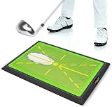 JIMITOP Golf Swing Mat 13x17 Inch Divot Board with Anti-Slip Base Practice view 4