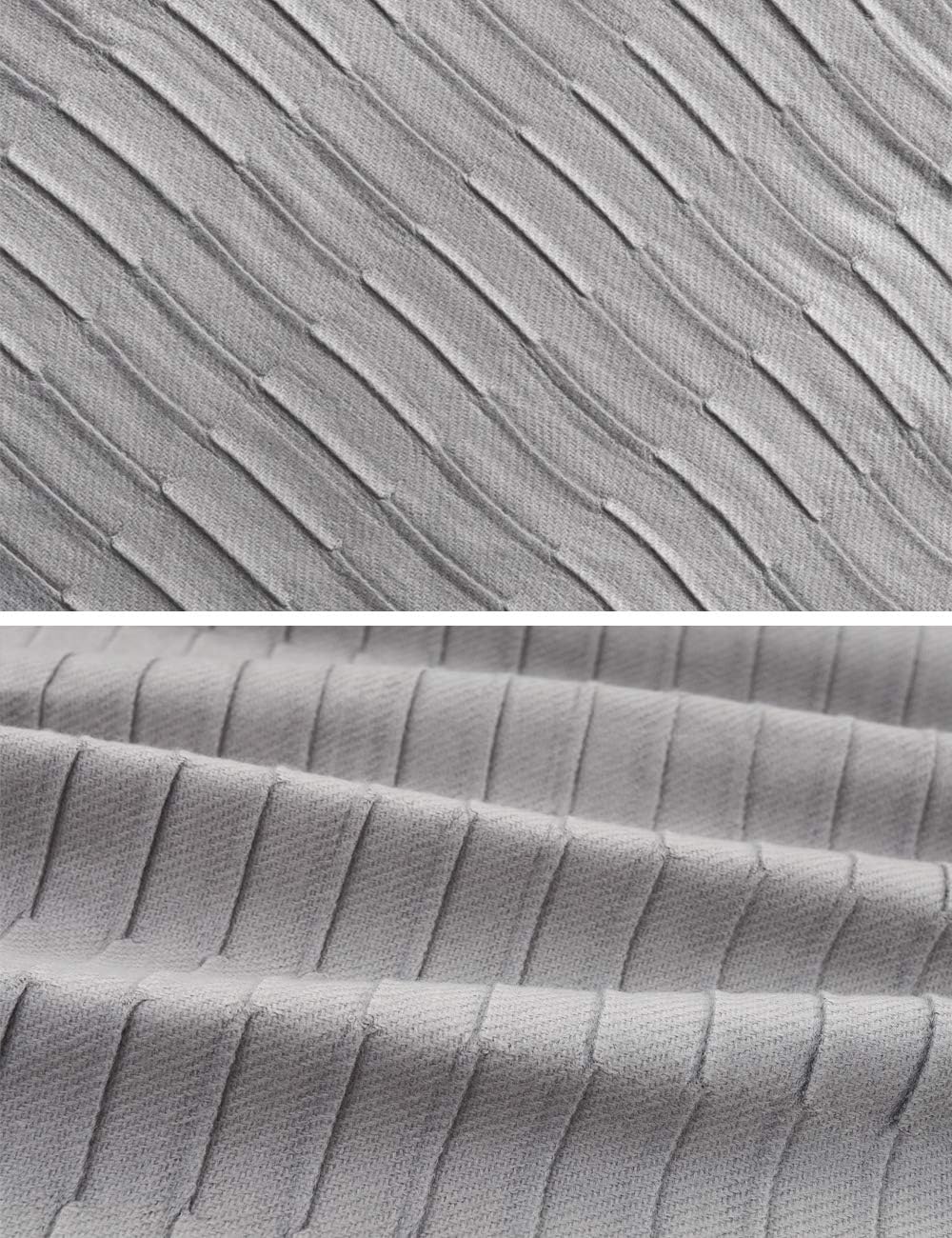 PHF Knit Throw Blanket for Travel Picnic Beach Soft Chunky Cozy Fringed Warm Acrylic Texture Decorative, 50” x 60” Grey: Home & Kitchen