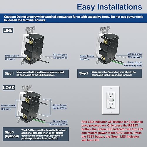 20 Amp Gfci Single Outlet 20 Amp SmartlockPro® GFCI Receptacle/Outlet