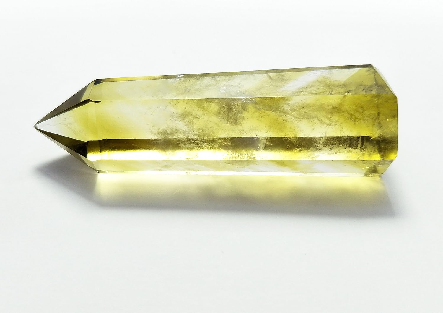 Yellow Quartz Crystal Wand Pointed & Faceted for Healing Reiki Chakra Meditation Therapy Decor (Citrine Crystal) - Image 5