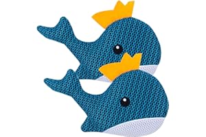 LCHUANG Hot Tub Scum Absorber Whale - 2 Pack Oil Absorbing Hot Tub Floating Sponge Cleaner Absorber, Keeps Water Clear, Reusable Pool Scum Absorber Hot Tub Spa Accessories