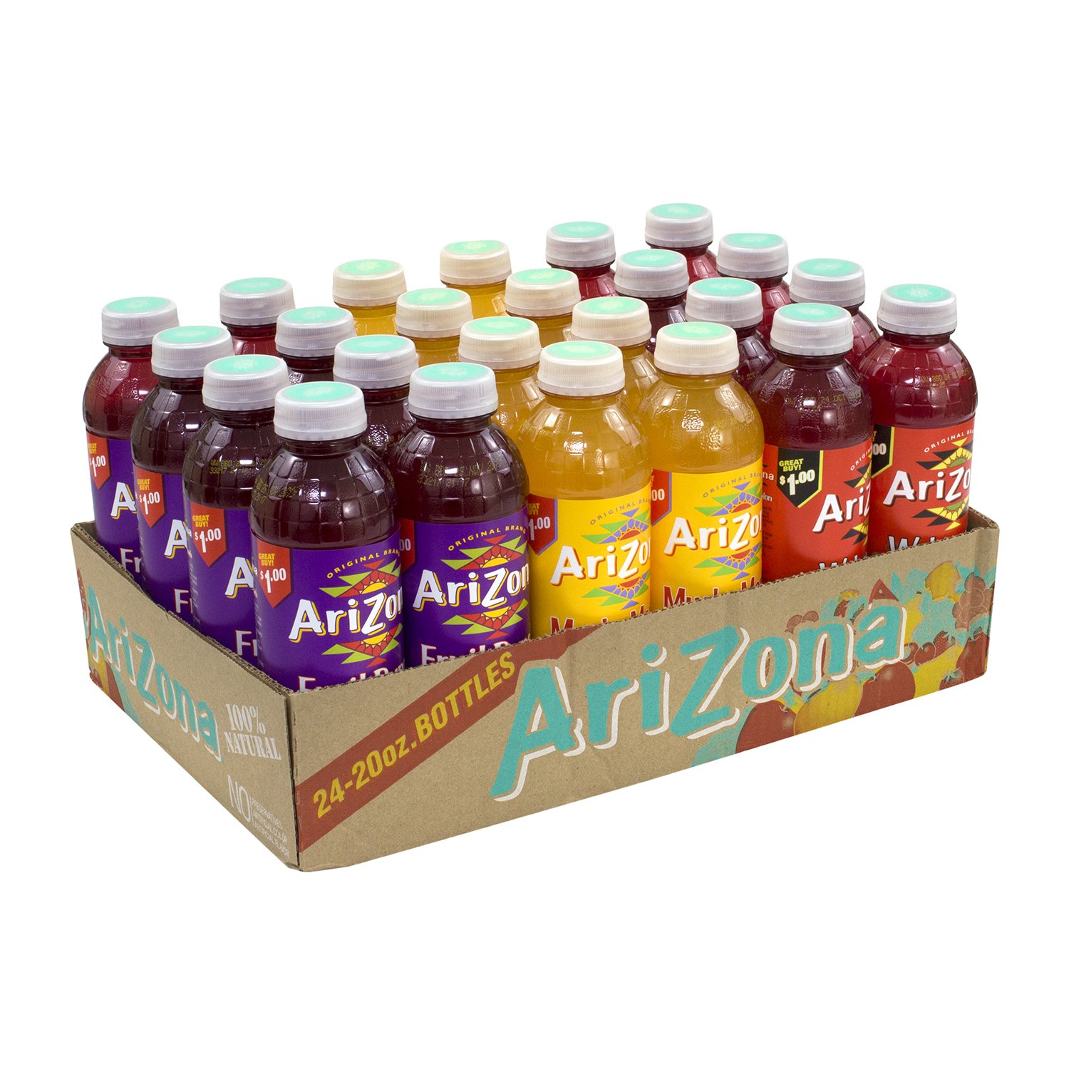 Amazon Com Arizona Juice Variety Pack 20 Oz Ea 24 Pk Grocery Gourmet Food