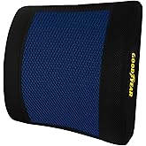 Goodyear Lumbar Support Pillow for Office Chair and Car Seat - Memory Foam Lumbar Pillow & Back Brace Support Posture Corrector, Lower Back Pain Relief