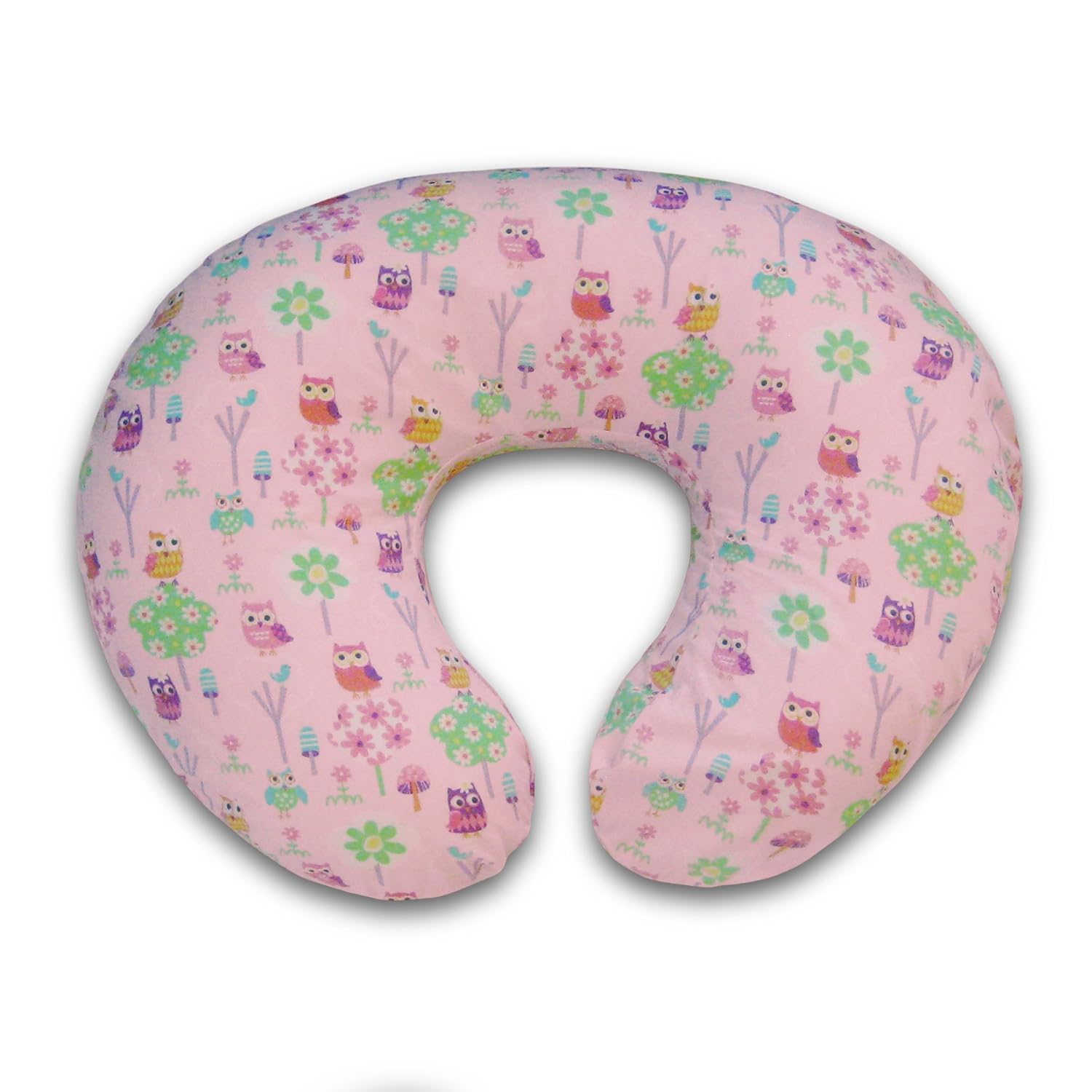 Boppy Pillow Slipcover Classic Owl Flower Pink Nursing PILLOW CASE Baby eBay